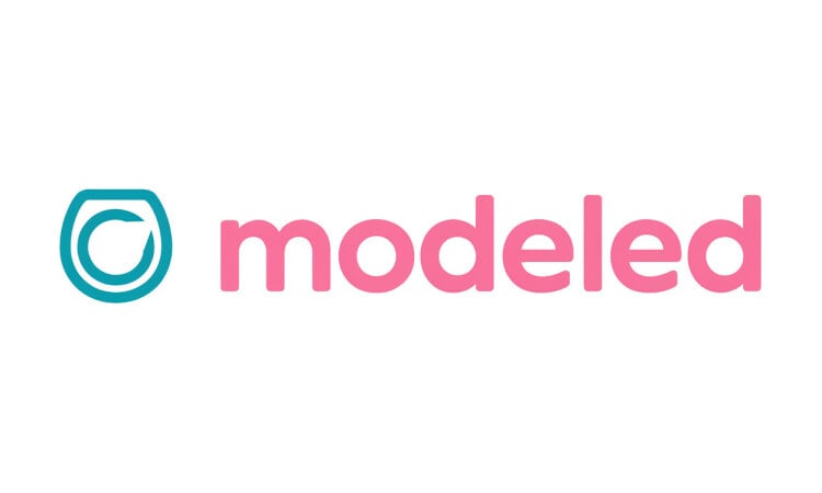 Modeled logo