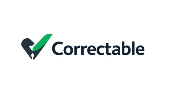 Correctable logo