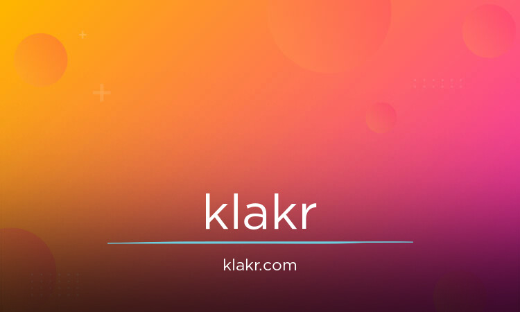 Klakr.com - Catchy premium domain names for sale