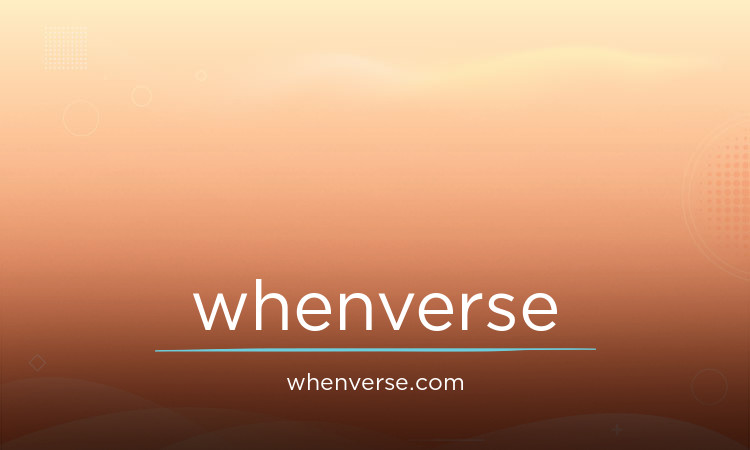 Whenverse.com - Great premium domain marketplace
