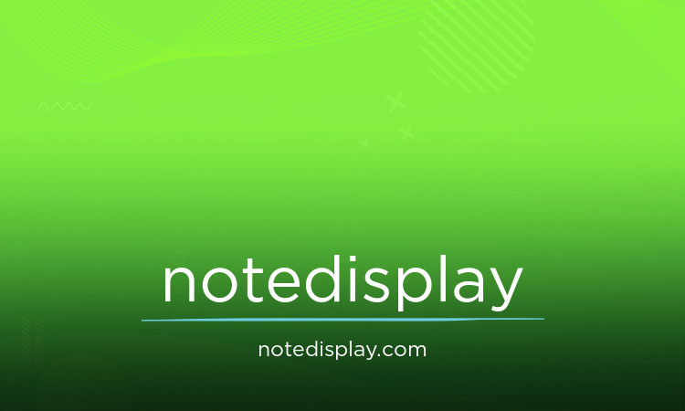 NoteDisplay.com - Unique premium domain names for sale