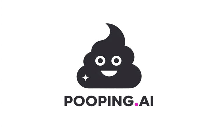 Pooping logo