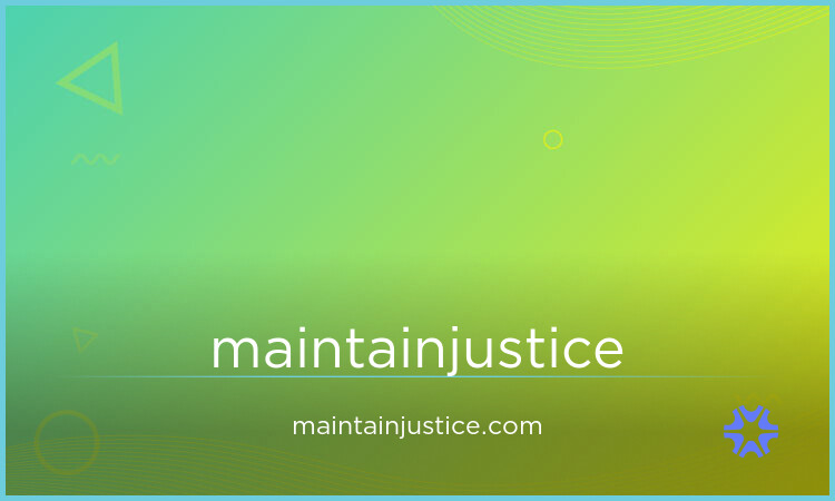 MaintainJustice logo