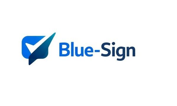 Blue-Sign logo