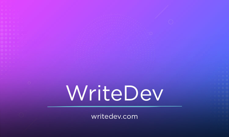 WriteDev.com - New premium domain names for sale